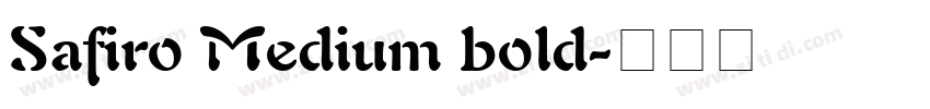 Safiro Medium bold字体转换